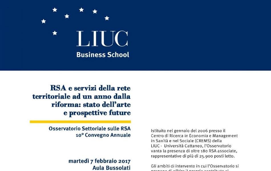 Convegno Osservatorio settoriale RSA